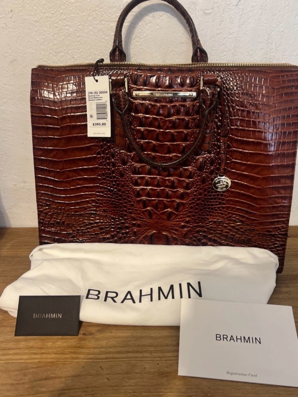 Brahmin Caroline Bag in Pecan Melbourne Nwt